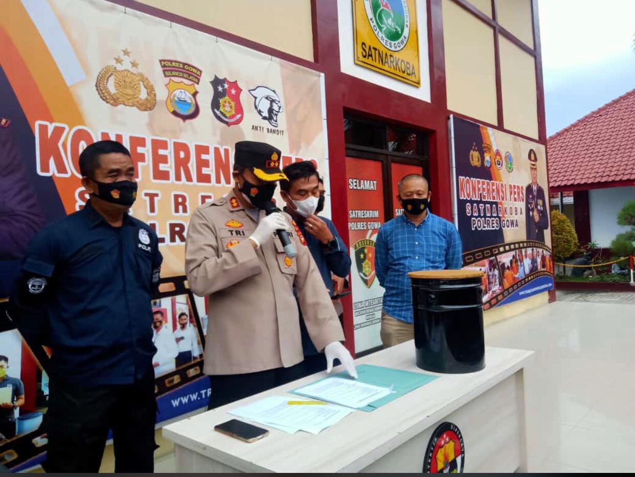 Polres Gowa Resmi Tetapkan Oknum Satpol PP Gowa Tersangka Kasus Pemukulan